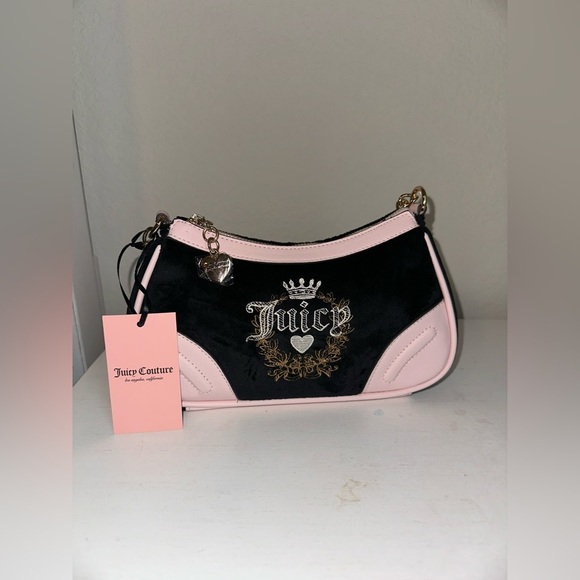 Juicy Couture Handbags - Juicy Couture Liquorice Heritage Shoulder Bag